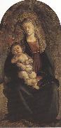 Madonna of the Rose Garden or Madonna and Child with St john the Baptist (mk36) Botticelli